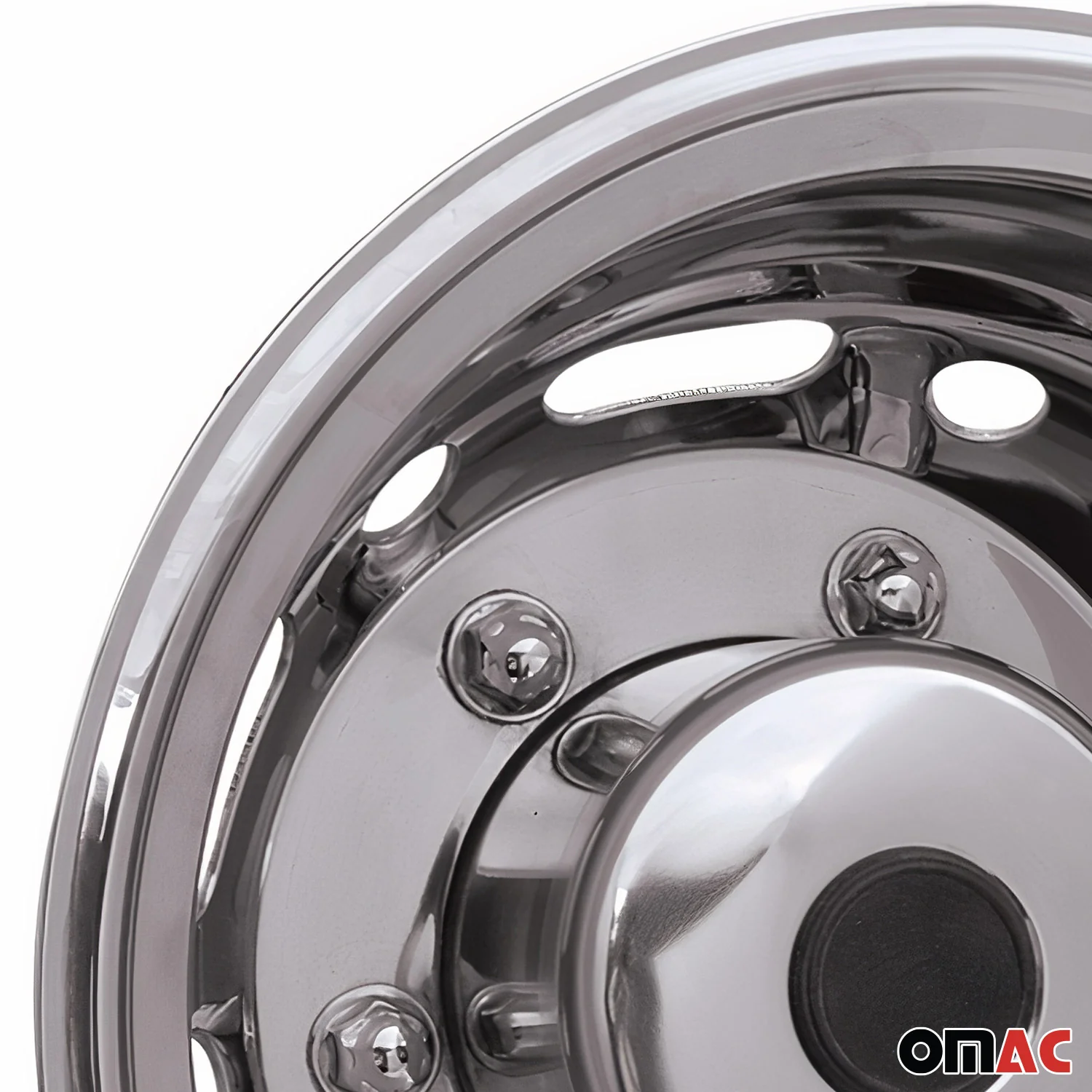 Chevrolet Express 16" Dual Wheel Simulator Hubcaps Chrome Silver Gloss 2Pcs - Image 5
