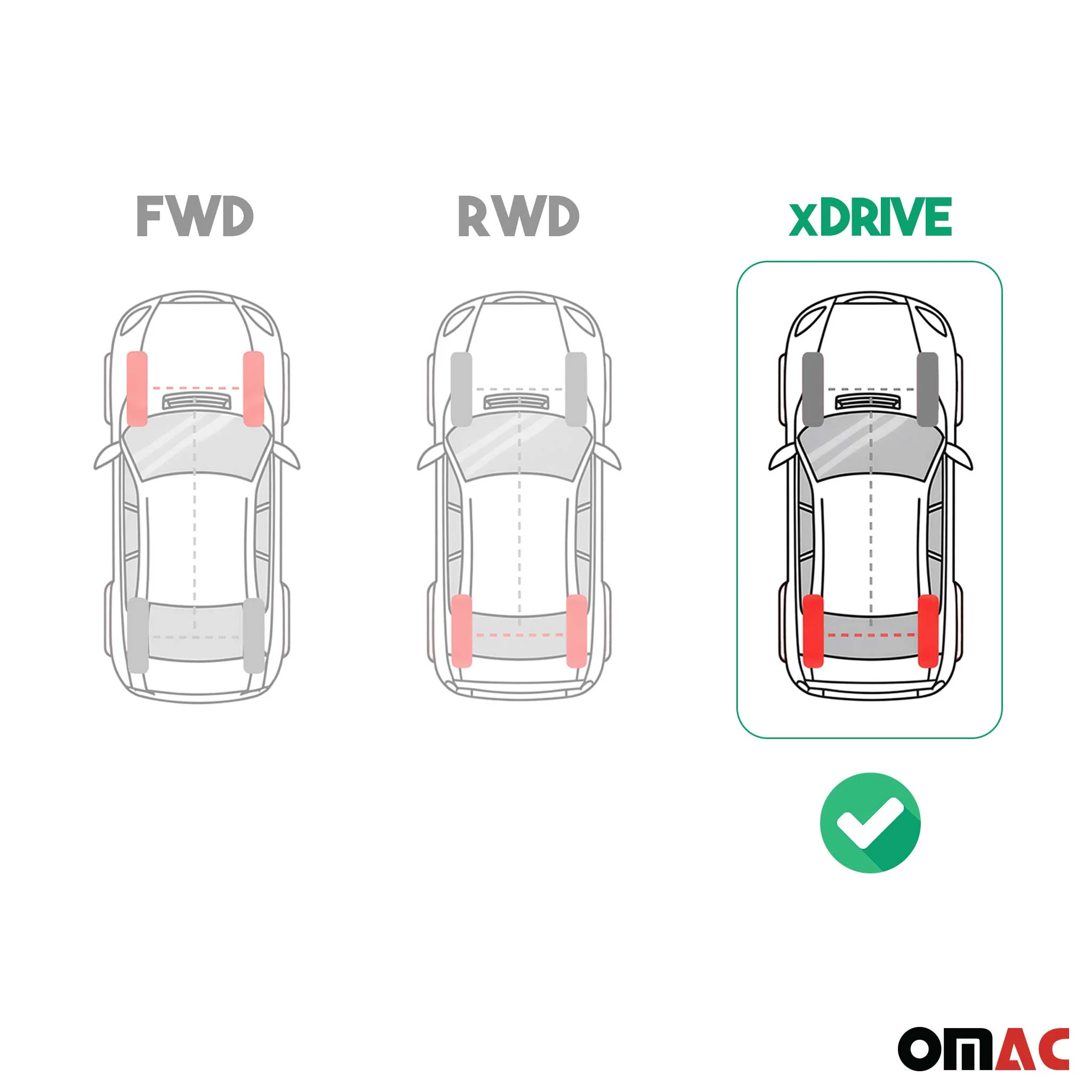 2010-2013 BMW 5 Series F10 F11 4WD xDrive Pre-Facelift Floor Mats Liners Full Set All Weather Black - Image 3