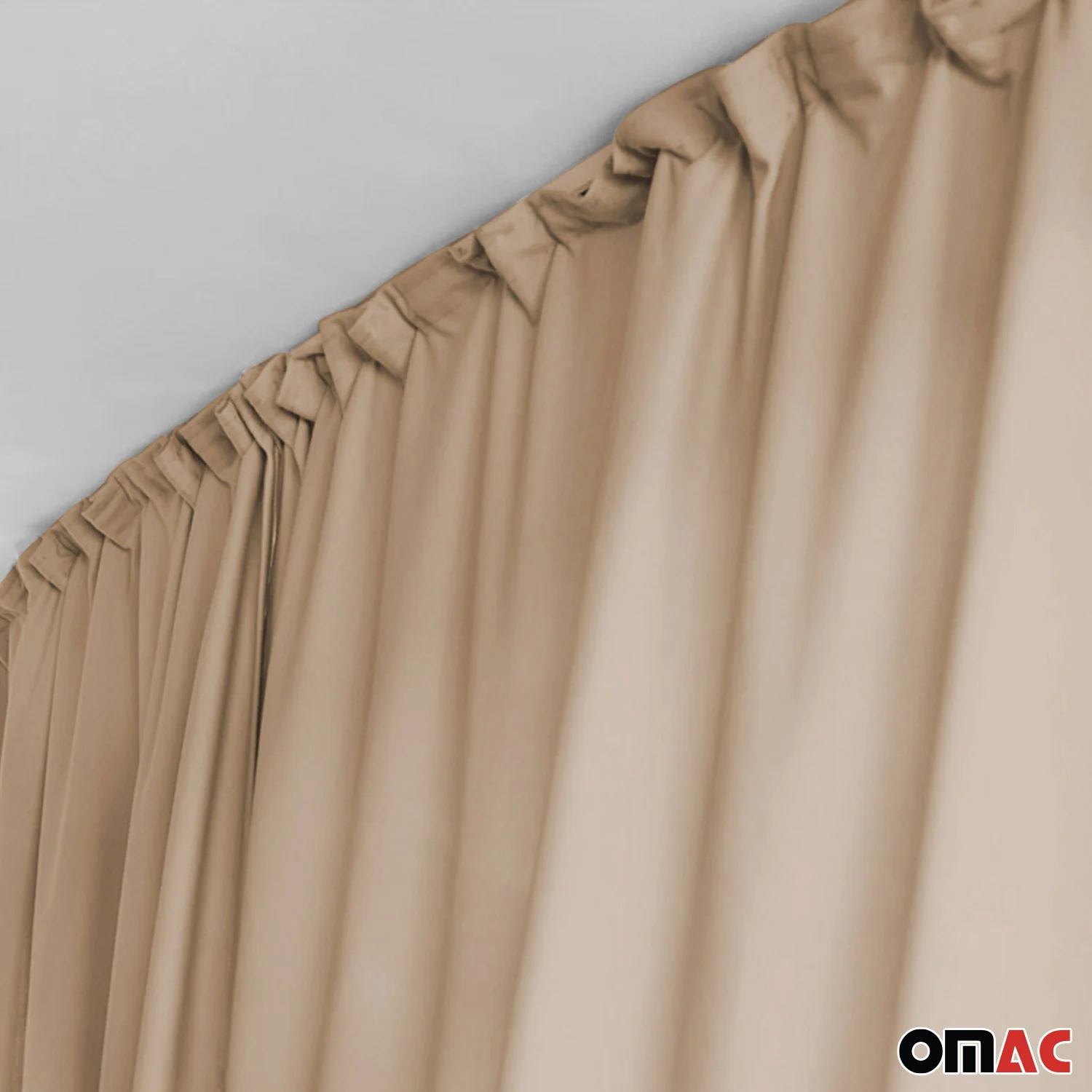 54" x 71" Cab Divider Curtain Van Cabin Campervan Kit Beige - Image 7