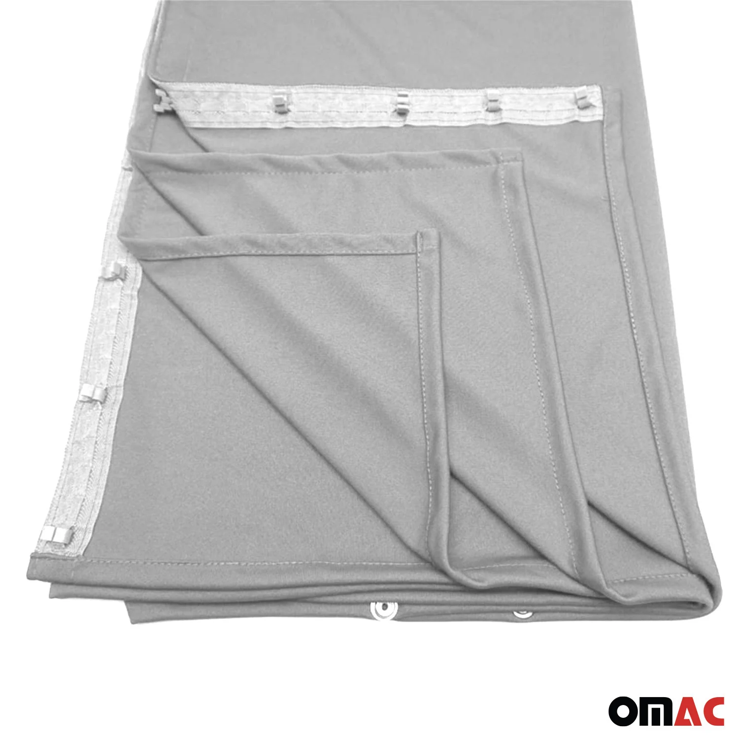 54" x 71" Cab Divider Van Cabin Curtain Campervan Kit Grey - Image 8