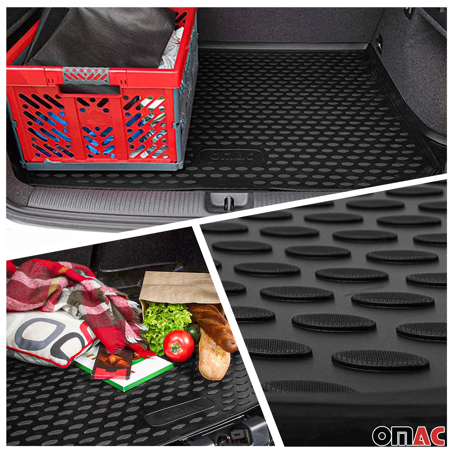 2015-2020 Cadillac Escalade Floor Mats & Cargo Liner Full Set All Weather Black - Image 3