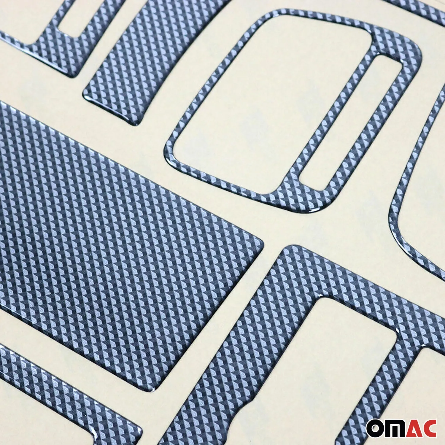 2006-2012 Nissan Navara D40 Carbon Look Dashboard Console Trim Kit 17x - Image 5