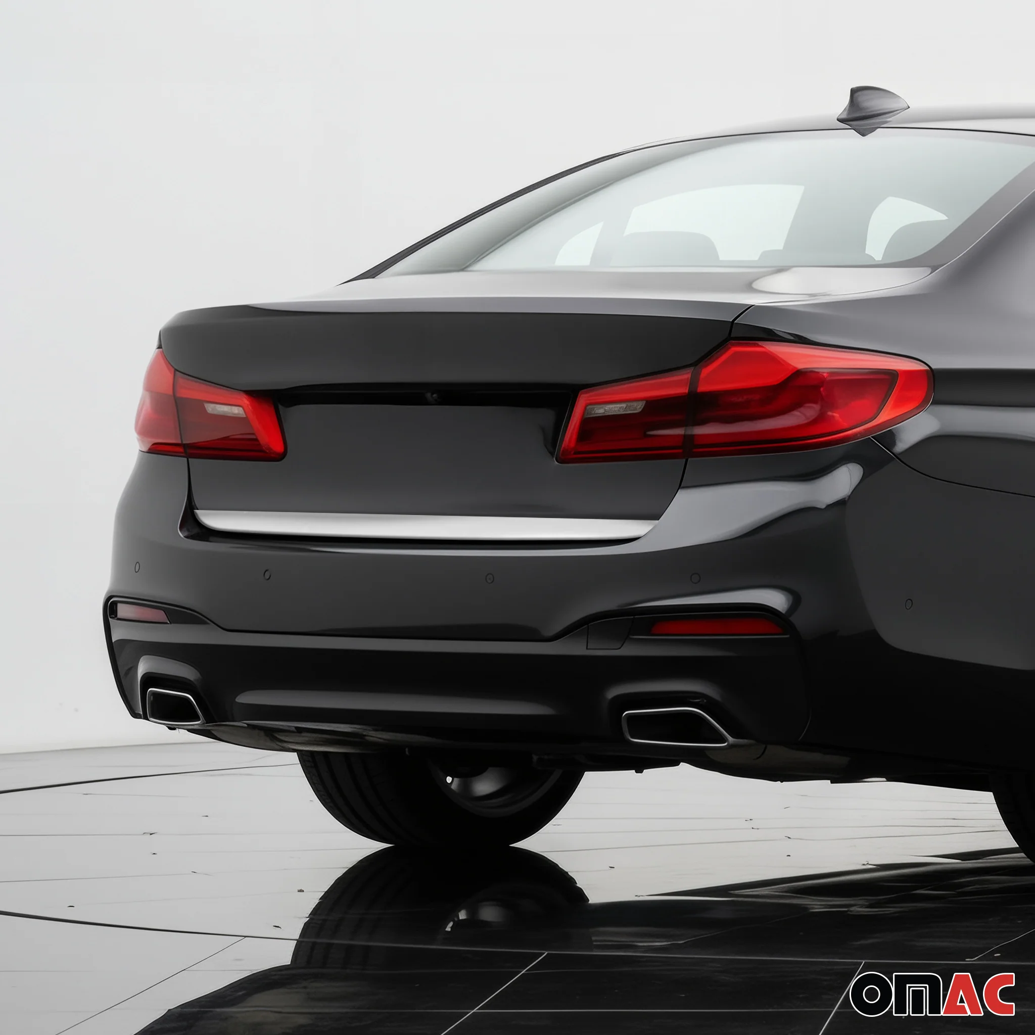 2017-2023 BMW 5 Series G30 Sedan Rear Trunk Lid Molding Trim Stainless Steel - Image 5