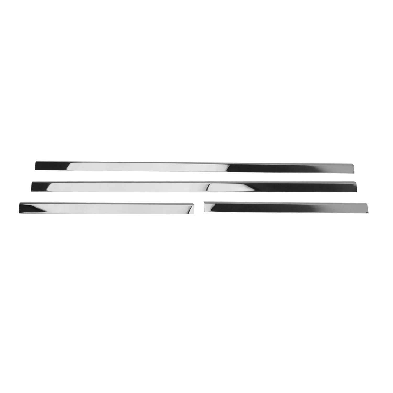 2005-2021 Nissan Frontier Window Molding Trim Streamer Stainless Steel Silver 4 Pcs - Image 7