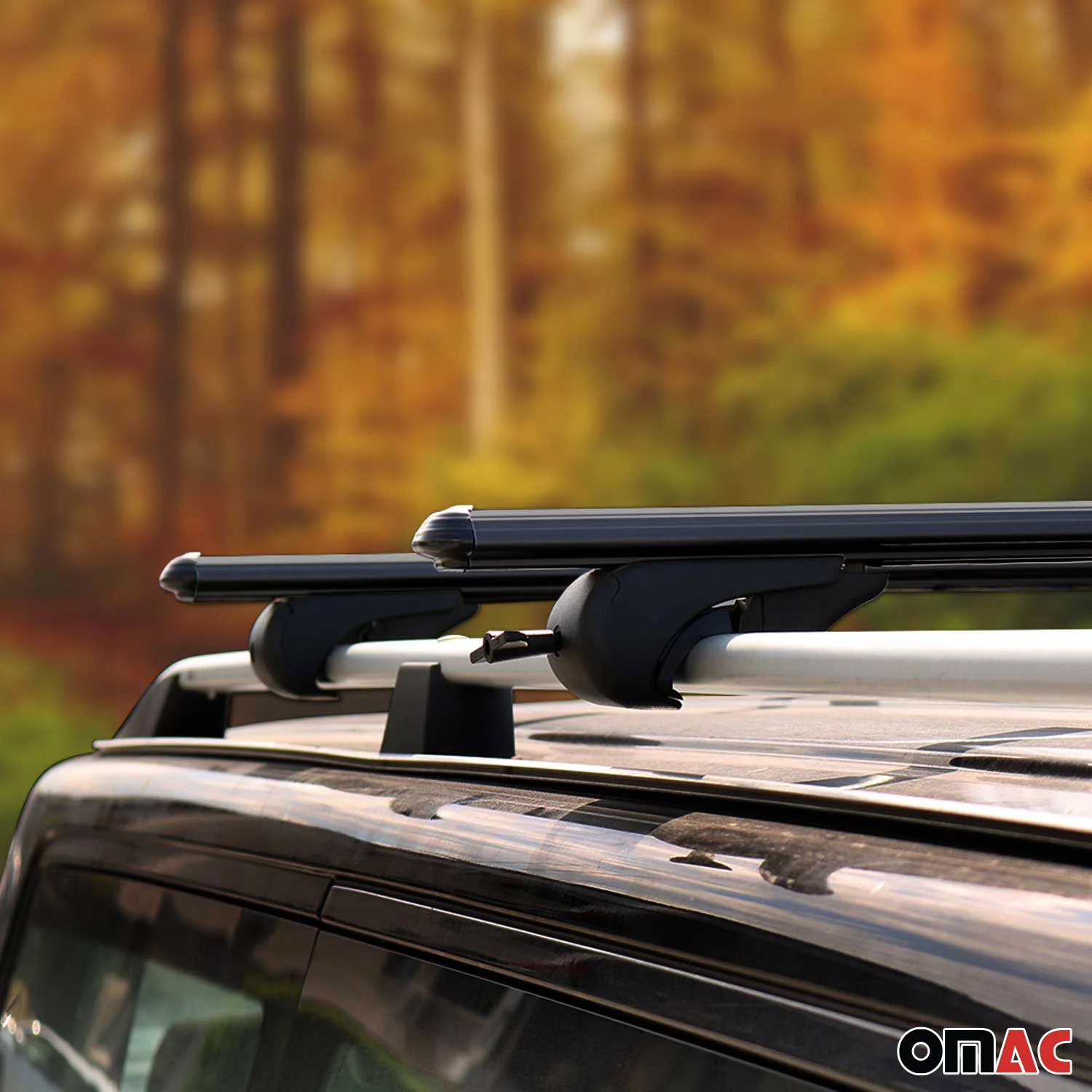 2001-2007 Dodge Grand Caravan Roof Rack Cross Bars Black - Image 11