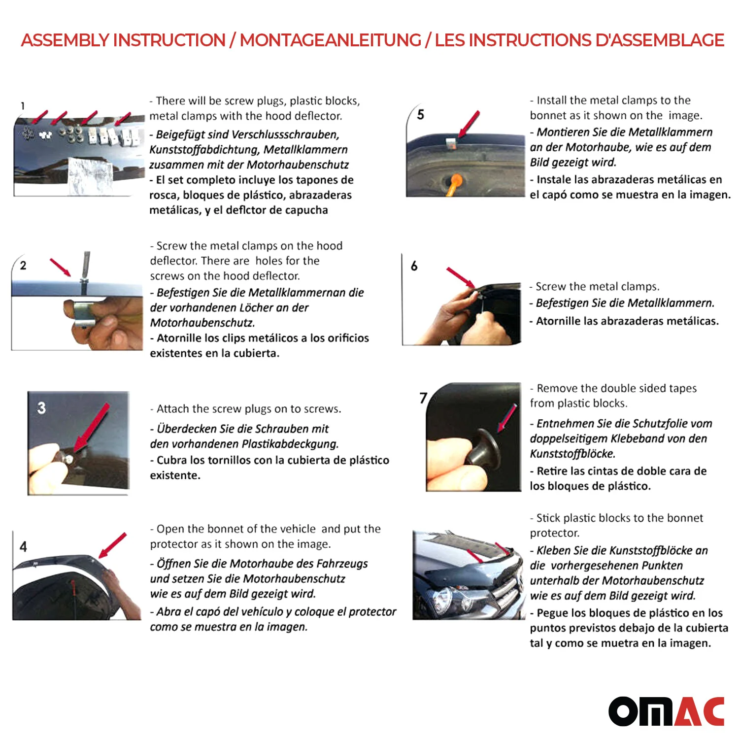 2015-2022 RAM ProMaster Front Bug Shield Hood Deflector 1 Pc Smoke - Image 10