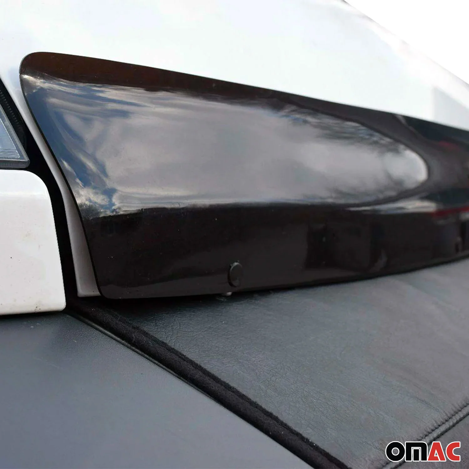 2015-2022 RAM ProMaster Front Bug Shield Hood Deflector 1 Pc Smoke - Image 8