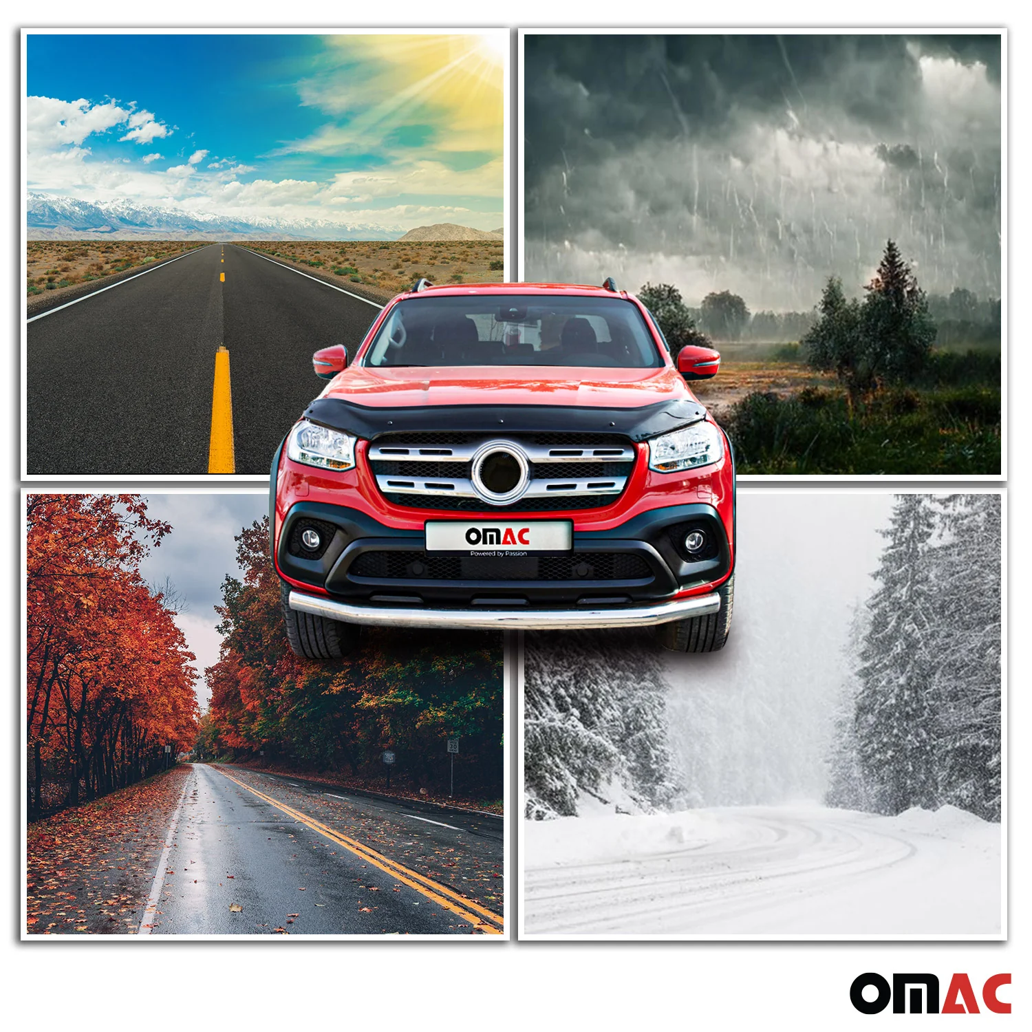 2015-2022 RAM ProMaster Front Bug Shield Hood Deflector 1 Pc Smoke - Image 9