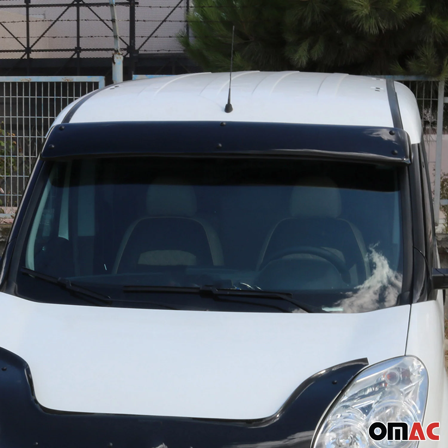 2015-2022 RAM ProMaster City Front Windshield Sun Visor 1 Pc Smoke - Image 7