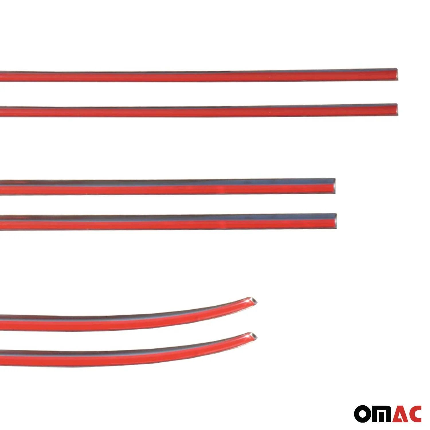 2014-2020 Fiat 500L Window Molding Trim Streamer Stainless Steel Silver 6Pcs - Image 10