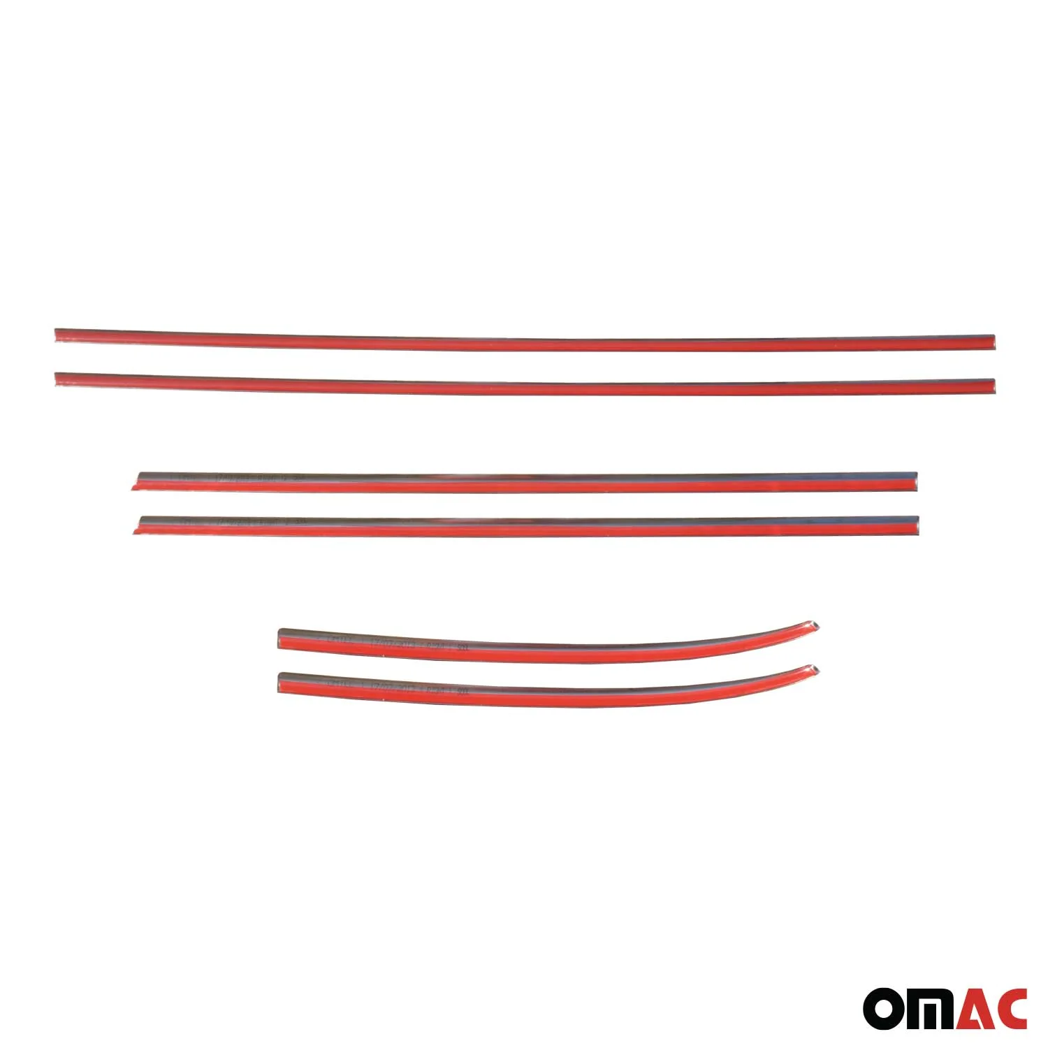 2014-2020 Fiat 500L Window Molding Trim Streamer Stainless Steel Silver 6Pcs - Image 5