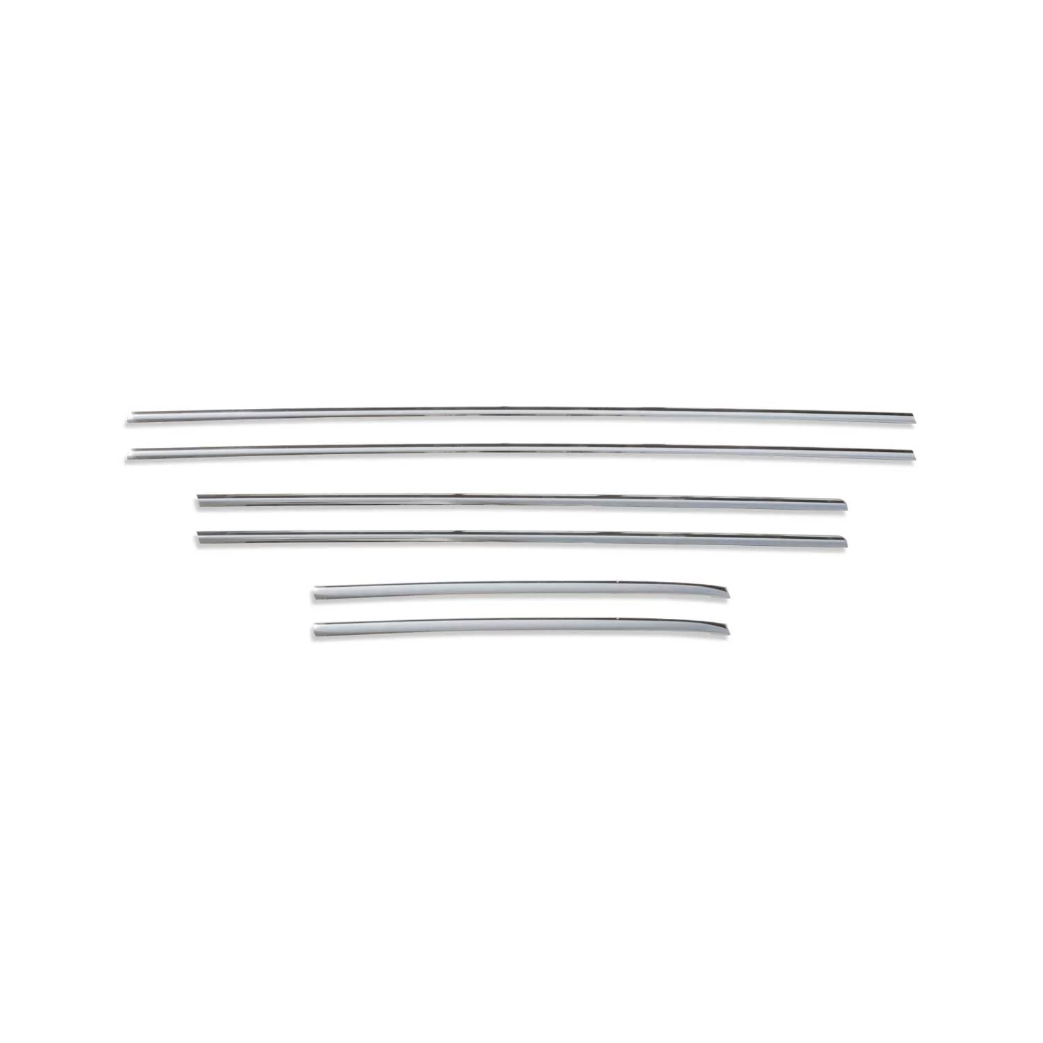 2014-2020 Fiat 500L Window Molding Trim Streamer Stainless Steel Silver 6Pcs - Image 7