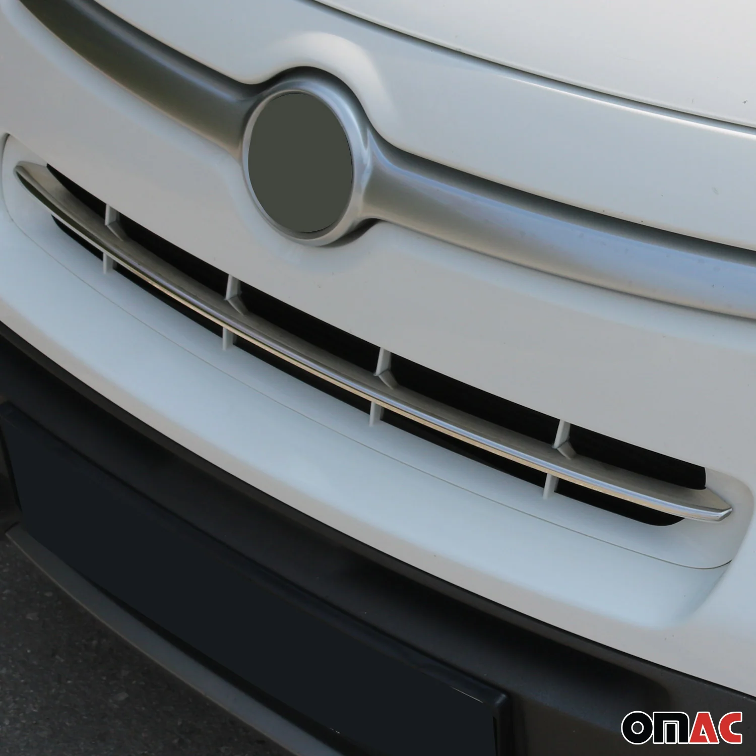 2014-2020 Fiat 500L Popstar Front Bumper Grill Trim Molding Stainless Steel Silver - Image 3