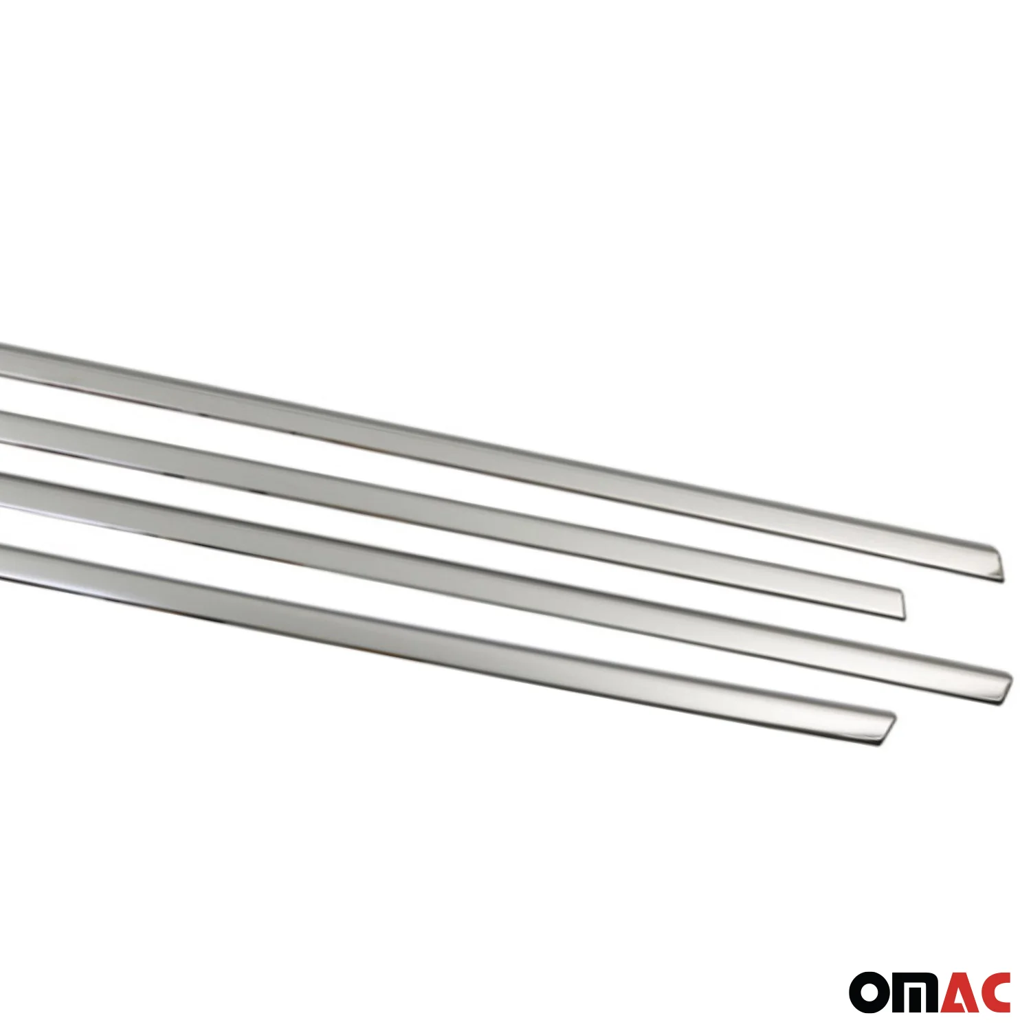 2016-2023 Fiat 500X Window Molding Trim Streamer Stainless Steel Silver 4Pcs - Image 9