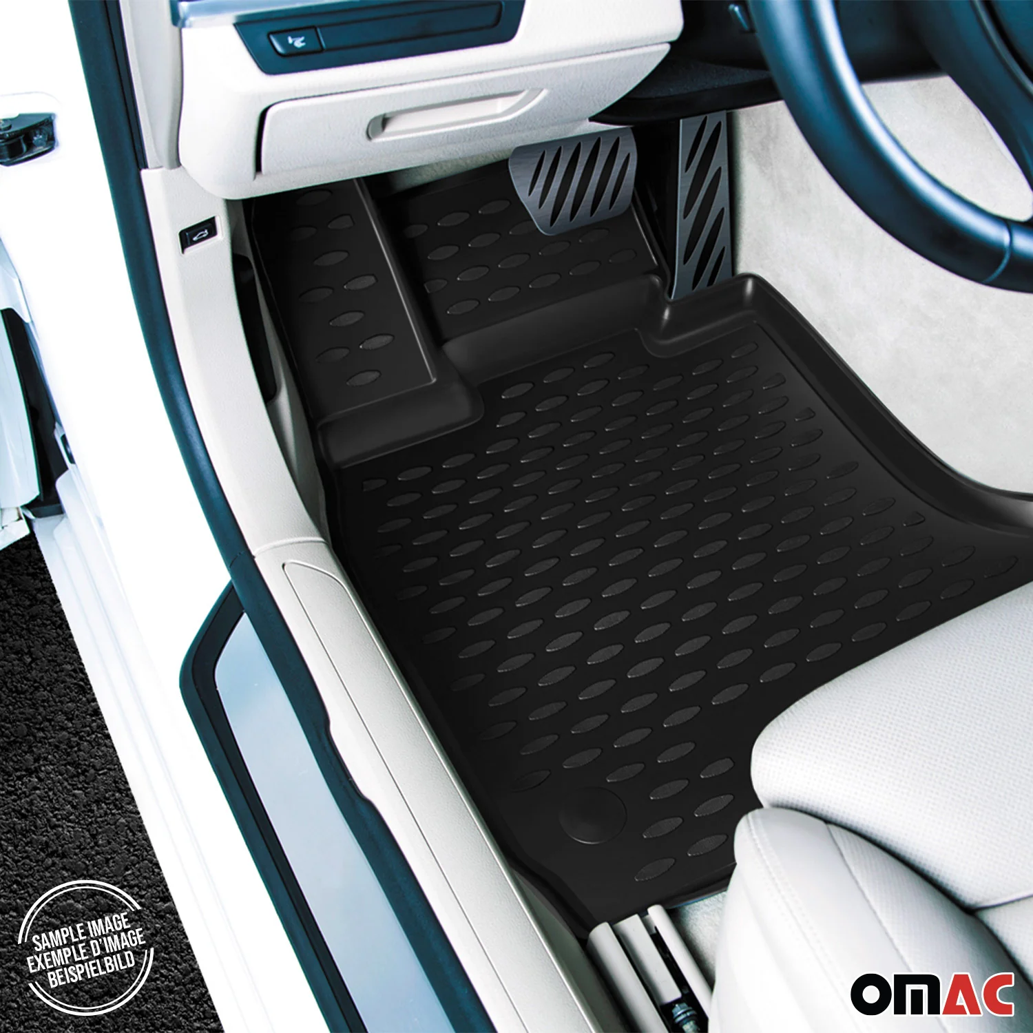 2004-2010 Chevrolet Optra Floor Mats Liners Full Set All Weather Black - Image 9