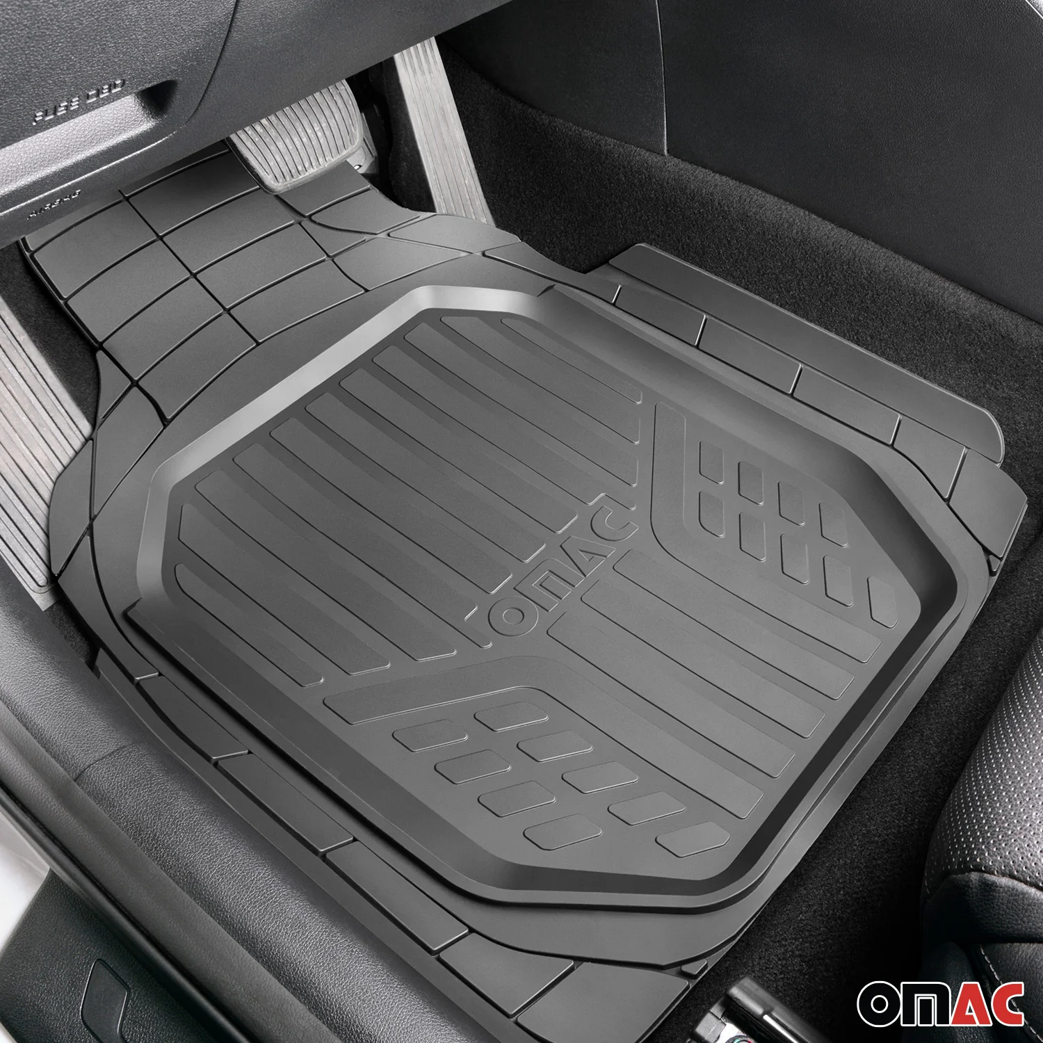 Chevrolet Tahoe Semi-Custom fit Floor Mats & Cargo Liner Waterproof Black 6Pcs - Image 6