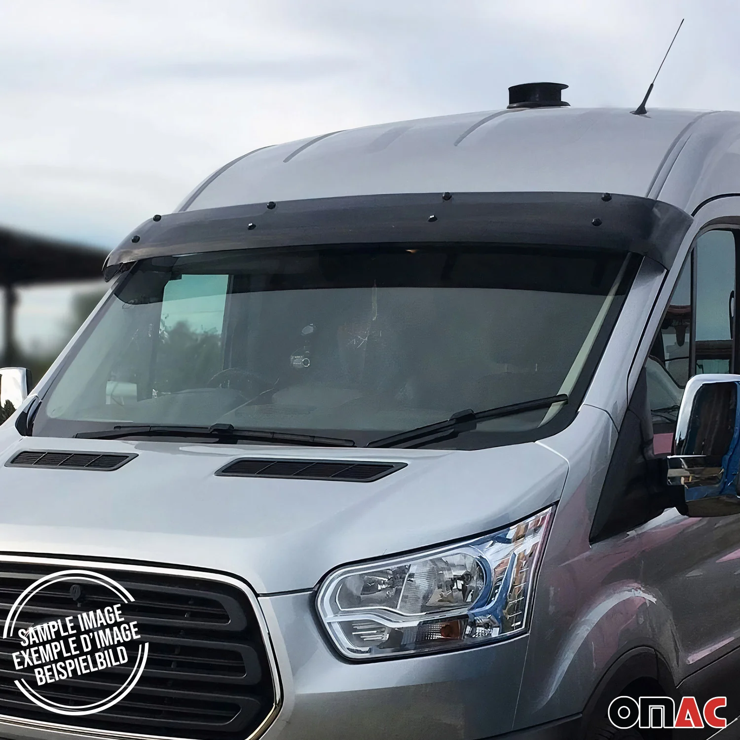 2010-2013 Ford Transit Connect Front Windshield Sun Visor 1 Pc Smoke - Image 7