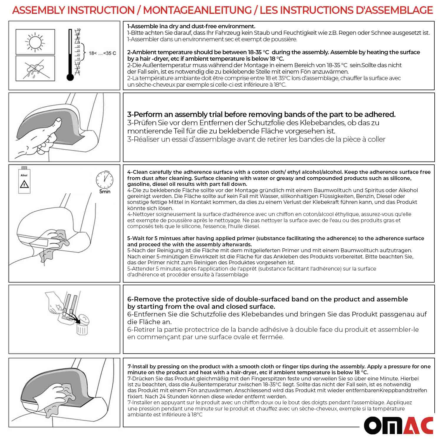2010-2013 Ford Transit Connect Side Mirror Cover Caps Chrome Dark 2Pcs - Image 4