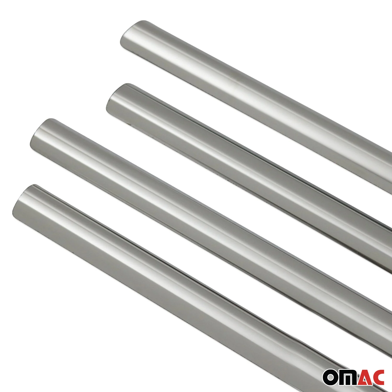 2014-2019 Ford Transit Connect Window Molding Trim Streamer Stainless Steel Silver 4x - Image 8