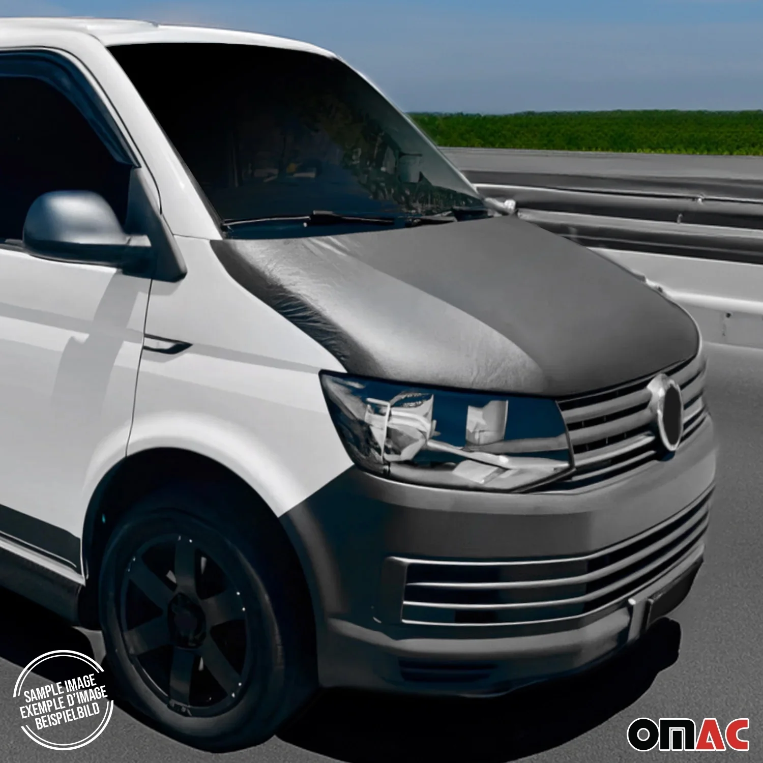 2014-2023 Ford Transit Connect Car Bonnet Mask Hood Bra Black Full Coverage - Image 4