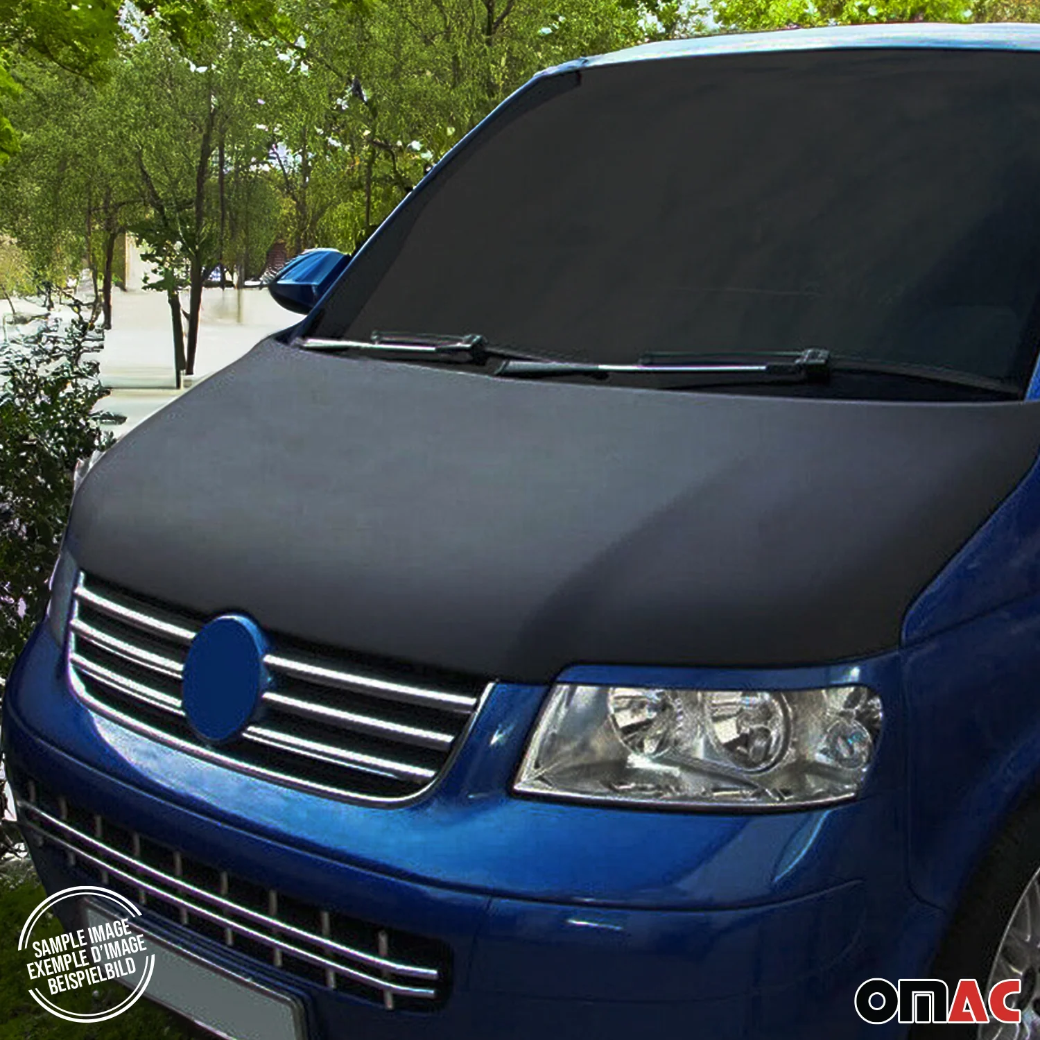 2014-2023 Ford Transit Connect Car Bonnet Mask Hood Bra Black Full Coverage - Image 7