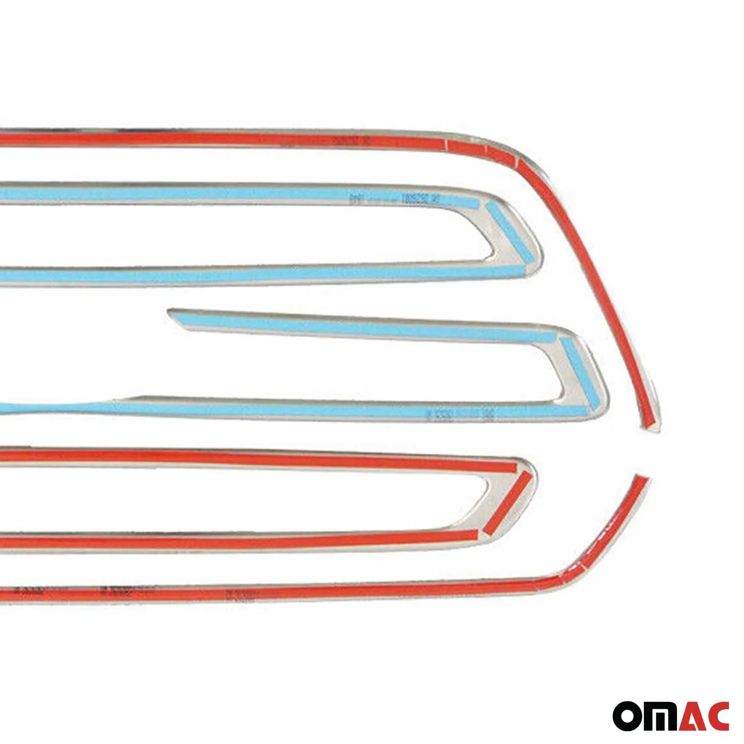 Ford Transit 150 250 350 2015-2019 Pre Facelift Front Bumper Grill Trim Molding Stainless Steel Silver 5Pcs - Image 8