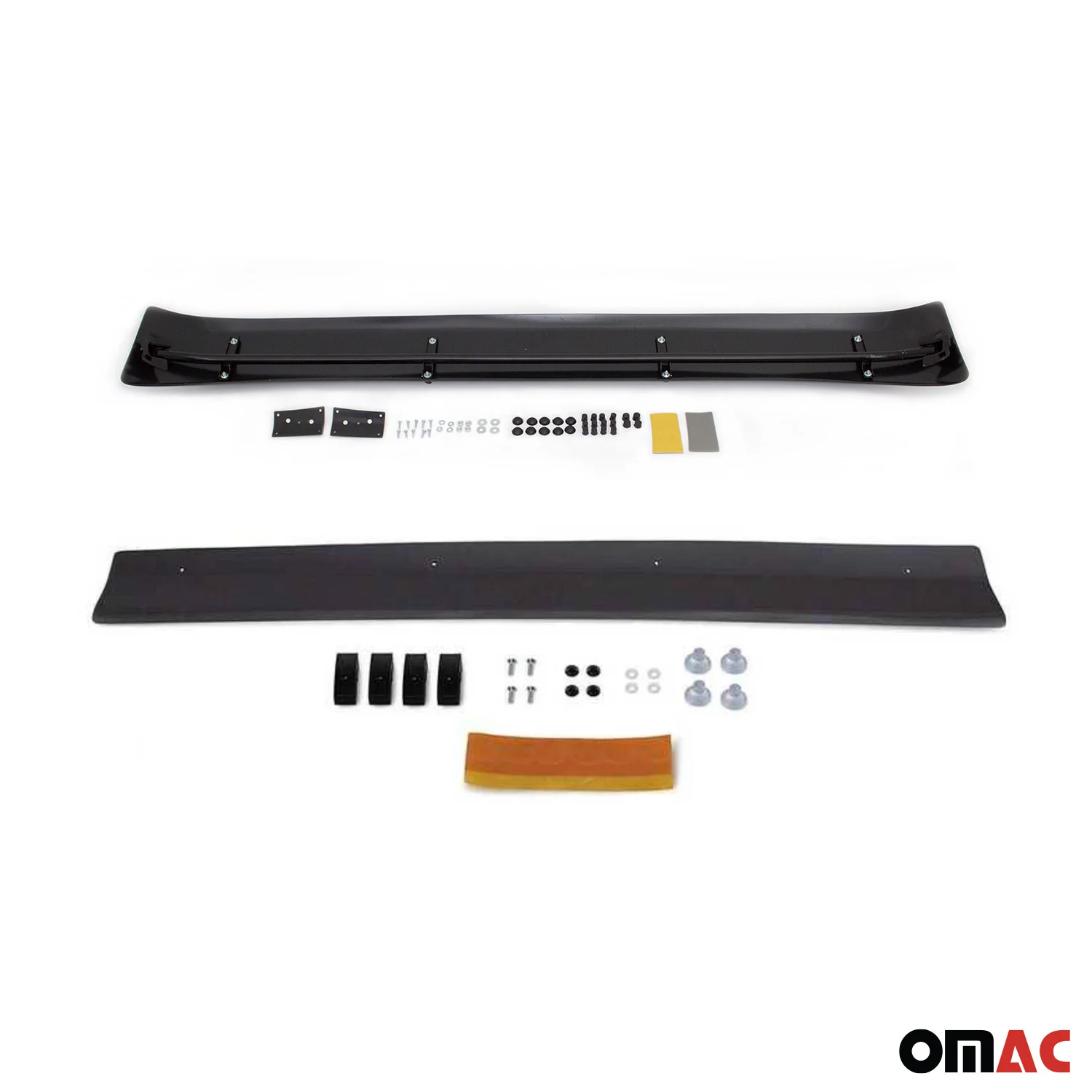 2014-2022 RAM ProMaster Windshield Sun Visor & Bug Shield Hood Deflector Kit 2Pcs Smoke - Image 8