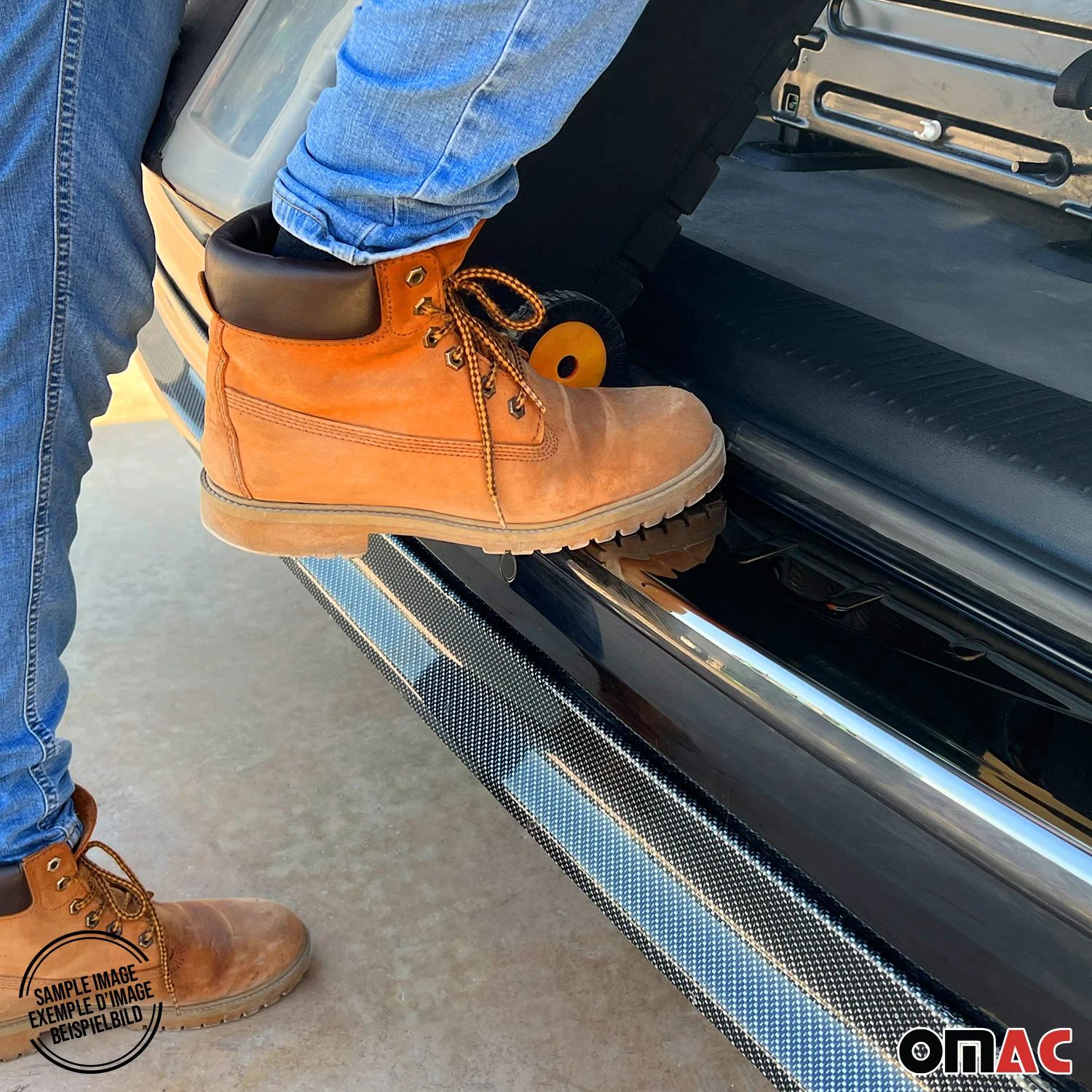 2015-2024 Jeep Renegade Rear Bumper Sill Cover Protector Guard Steel Dark - Image 10