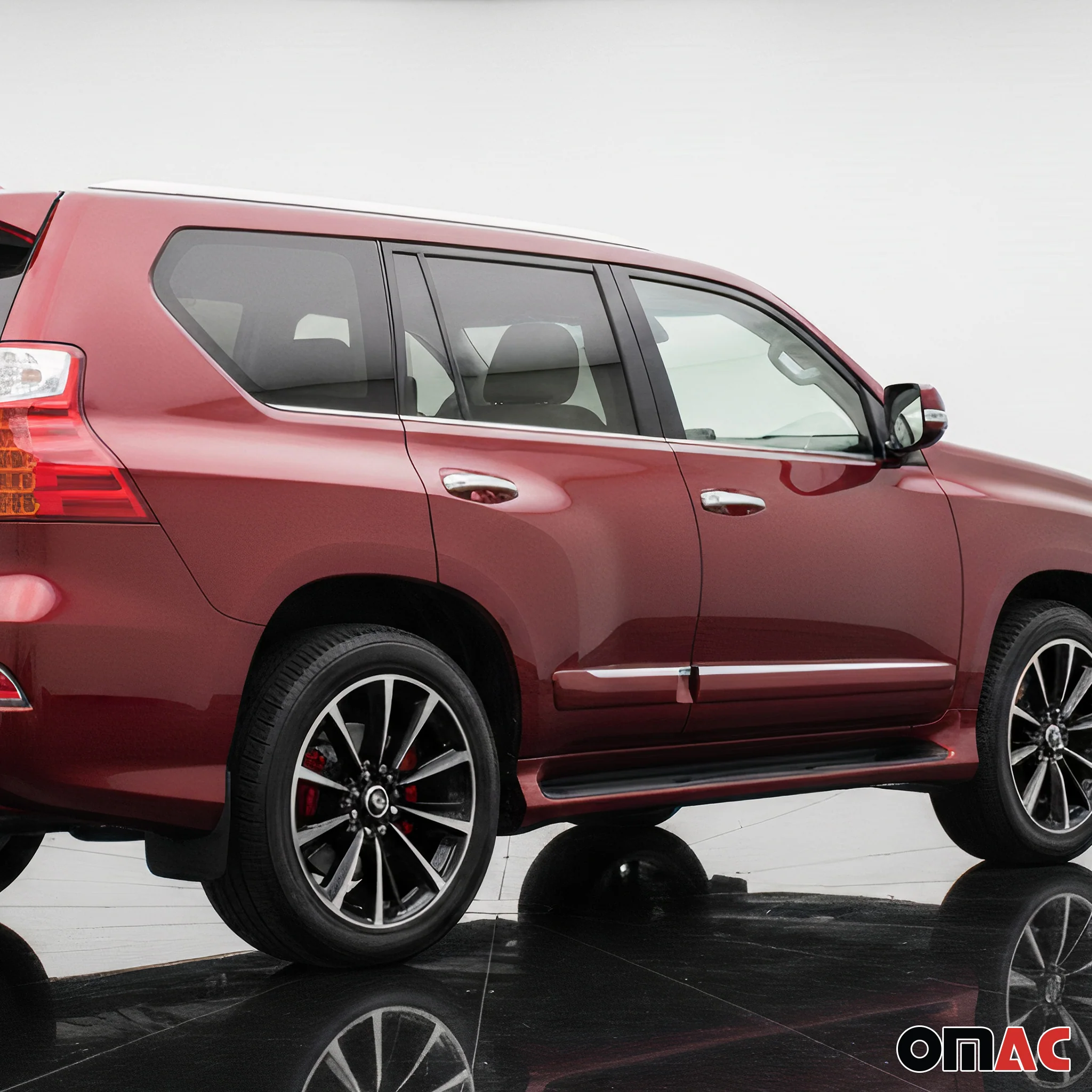 2010-2013 Lexus GX 460 Window Molding Trim Streamer Stainless Steel Silver 6 Pcs - Image 3