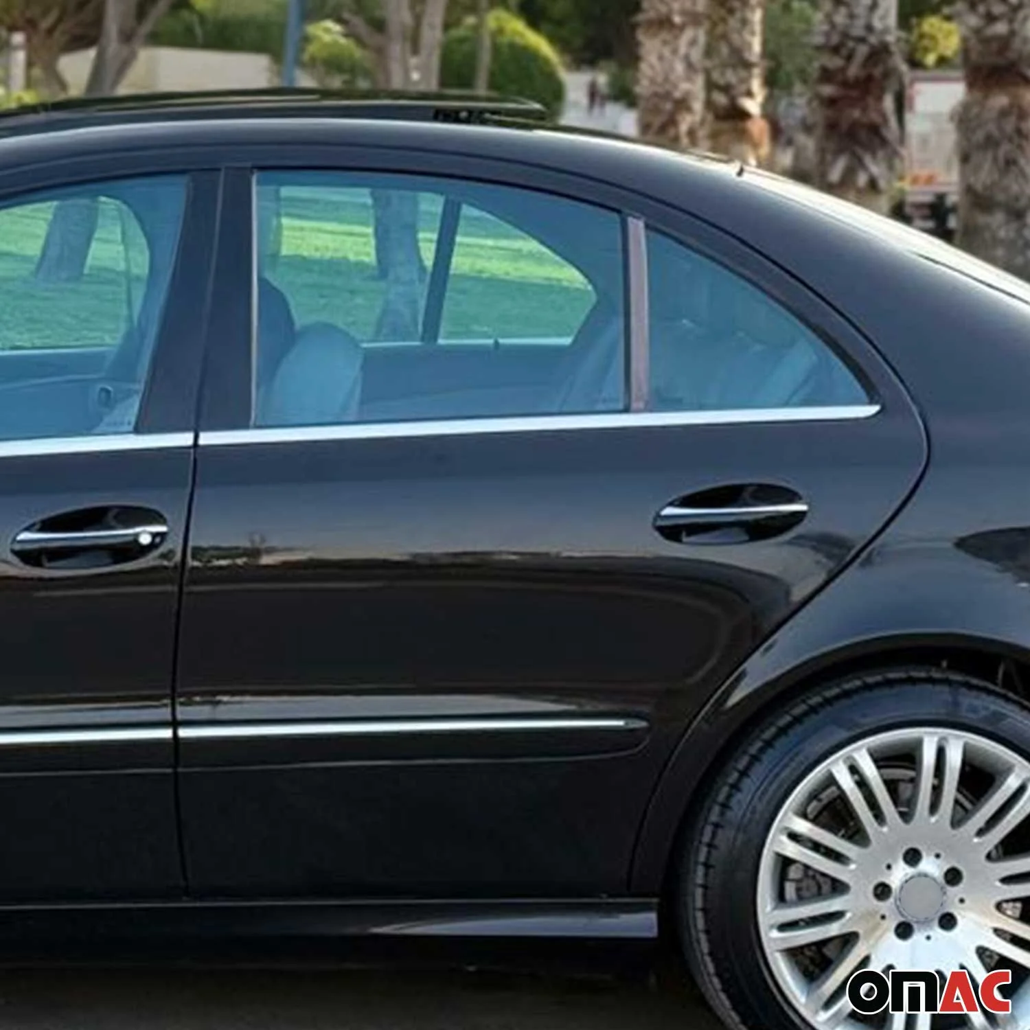 2004-2009 Mercedes E Class W211 Sedan Window Molding Trim Streamer Stainless Steel 4x - Image 6