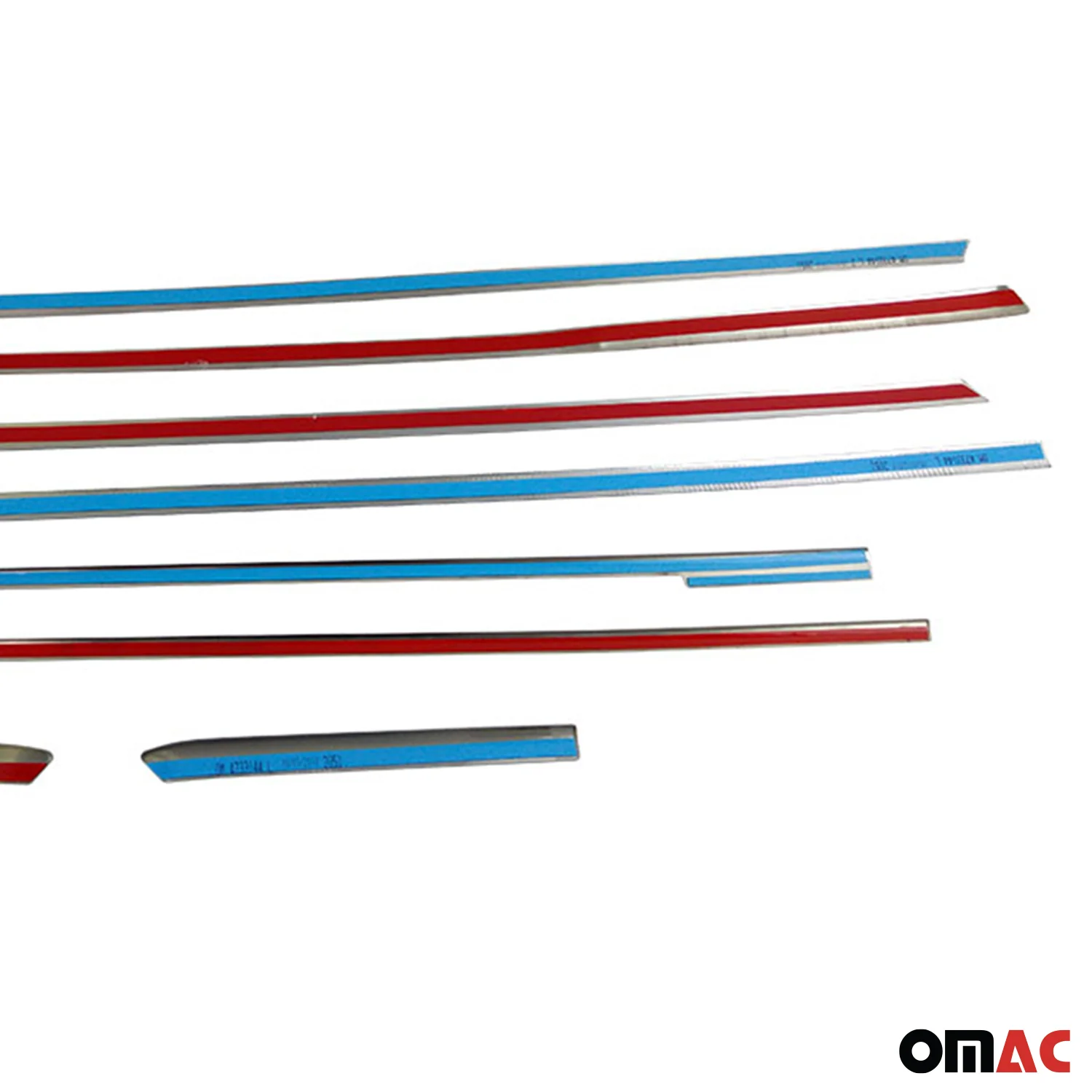 2016-2024 Mercedes Metris Long Window Molding Trim Streamer S. Steel 8x - Image 8