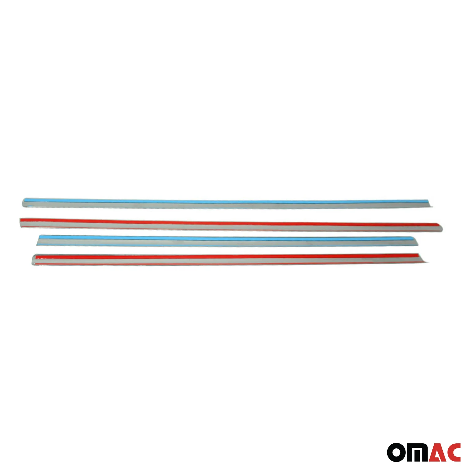 2005-2011 Mercedes M Class W164 Window Molding Trim Streamer S. Steel 4x - Image 5