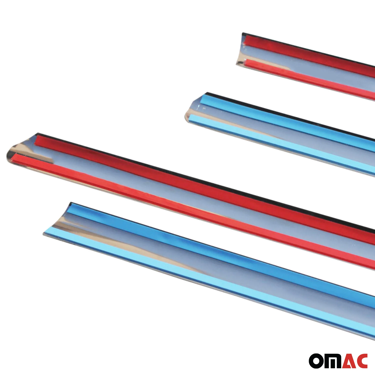 2005-2011 Mercedes M Class W164 Window Molding Trim Streamer S. Steel 4x - Image 9