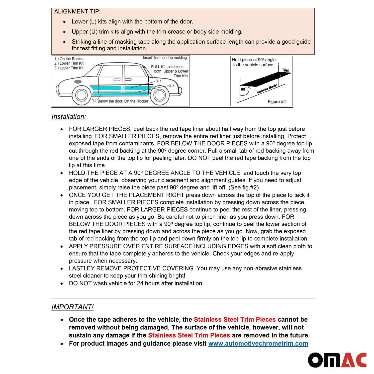 2008-2020 Dodge Grand Caravan OMAC Stainless Steel Wheel Well Trim 4 Pcs - Image 4
