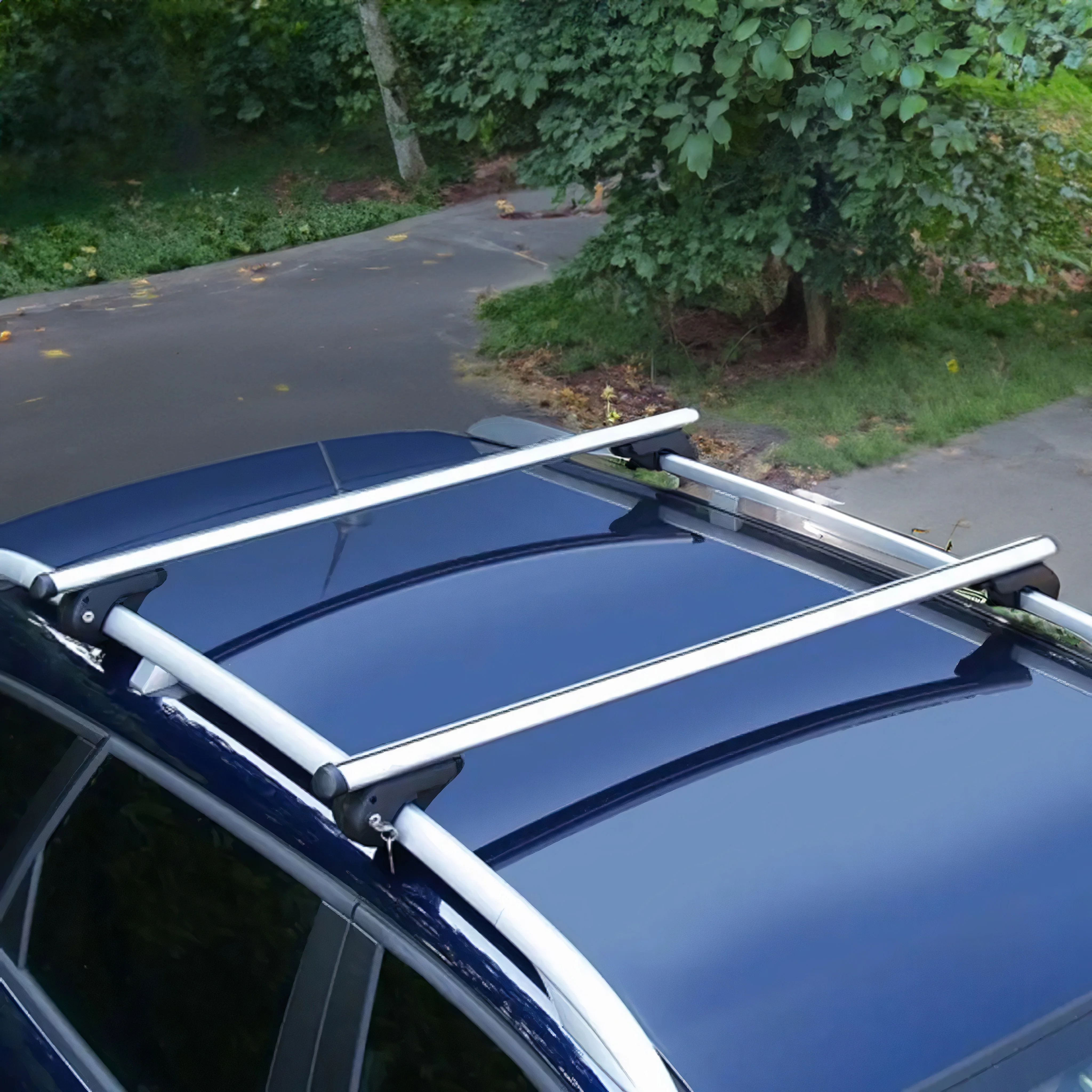 2007-2009 Dodge Durango Roof Rack Cross Bars Silver - Image 8