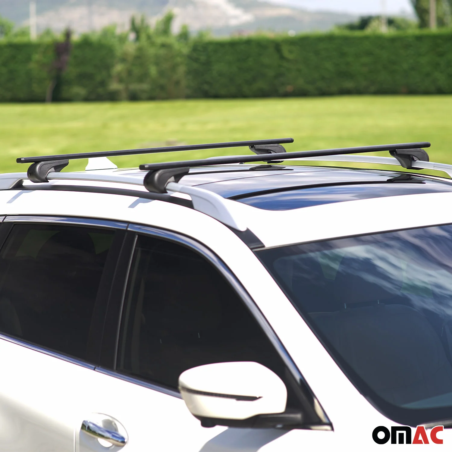 2007-2009 Dodge Durango Roof Rack Cross Bars Black - Image 6
