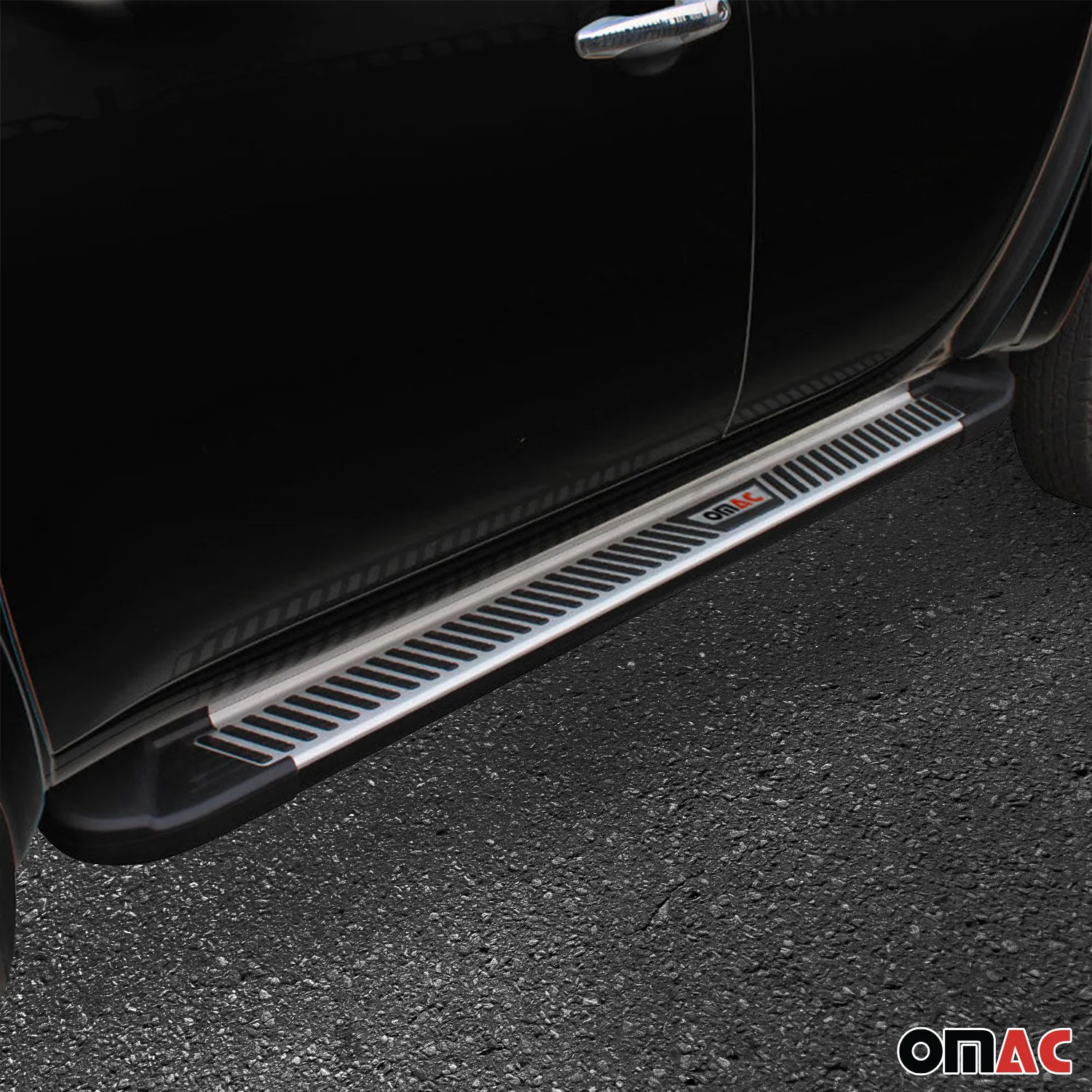 2011-2026 Dodge Durango Side Step Nerf Bar Running Board Silver Black 2x - Image 3