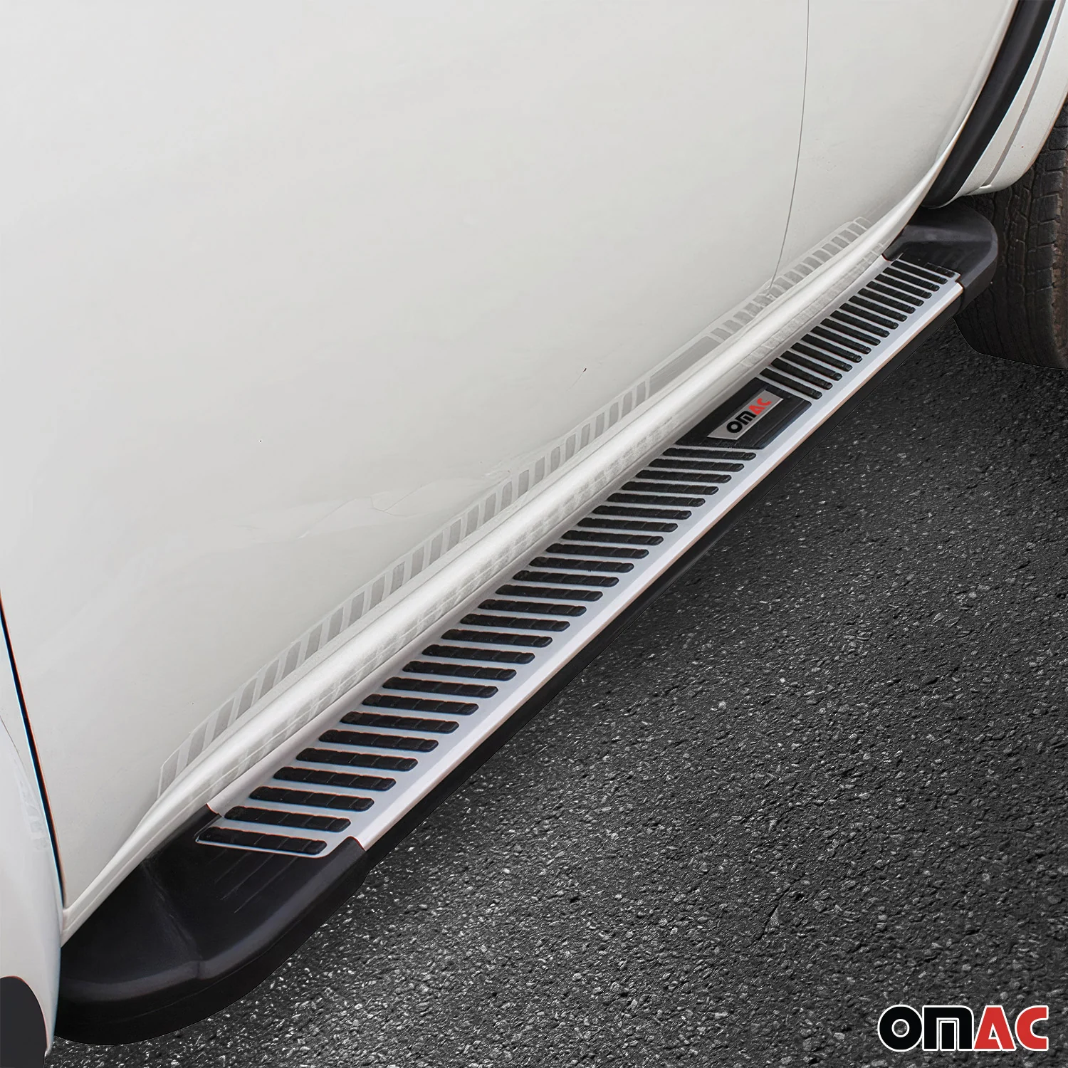 2011-2026 Dodge Durango Side Step Nerf Bar Running Board Silver Black 2x - Image 9